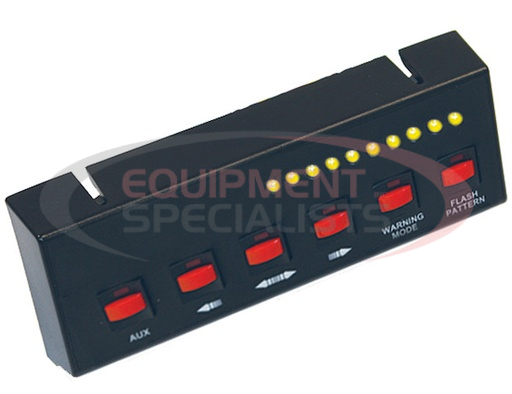 (Buyers) [6391206] Black Pre-Wired 6-Switch Panel 4-On/Off 2-Momentary