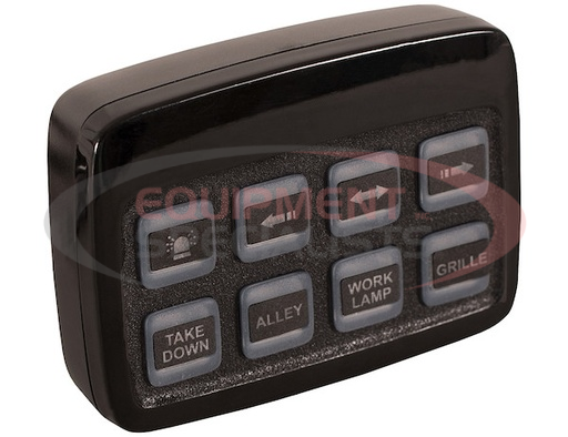 (Buyers) [6391208] Black Pre-Wired 7-Function Panel Multi-Function Programmable