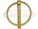 Yellow Zinc Plated Linch Pin - 3/16 Diameter x 1-3/8 Inch Long with Ring