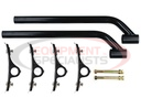 Black Powder Coated Poly Fender Mounting Kit - One per fender required