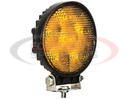 Post-Mounted 4.5 Inch Amber LED Strobe Light