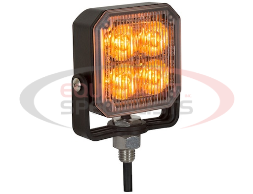 (Buyers) [8891800] Post-Mounted 3 Inch Amber LED Strobe Light