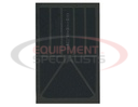 Solid Black Rubber Mudflaps 24x24 Inch