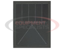 Heavy Anti-Spray Black Rubber Mudflaps 24x24 Inch