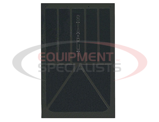 (Buyers) [B30SPP] Solid Black Rubber Mudflaps 24x30 Inch