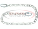 3/16x48 Inch Class 2 Trailer Safety Chain With 2-Quick Link Connectors