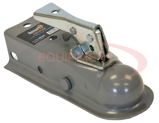 (Buyers) [0091055] Straight Tongue Coupler - 1-7/8 Inch Ball, 3 Inch Channel, 200 Pound Tongue Weight, Primed Steel