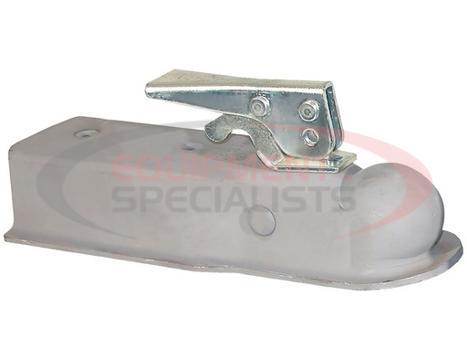 (Buyers) [0091061] Straight Tongue Coupler - 2 Inch Ball, 2-1/2 Inch Channel, 300 Pound Tongue Weight, Primed Steel, No Mounting Holes