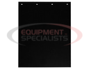 Spray Reducing Grooved White Polymer Mudflaps 24x36 Inch