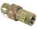 3/8 Inch NPTF Sleeve-Type Hydraulic Quick Coupler Assembly
