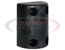 Precision Molded Rubber Bumper - 5-1/2 x 3-23/32 x 7-5/8 Inch Tall - Set of 2