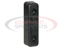 Molded Rubber Bumper - 2-1/4 x 2 x 7-3/4 Inch Tall - Set of 2, Unpackaged